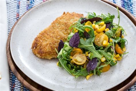 chicken-milanese-with-summer-corn-tomato image