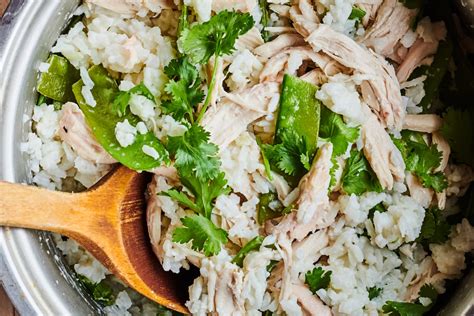 one-pot-coconut-cilantro-rice-with-chicken-kitchn image