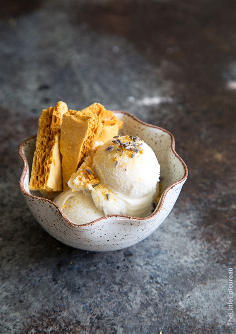 honey-lavender-ice-cream-with-honeycomb-toffee image