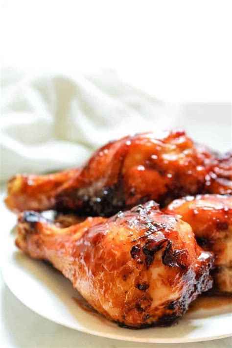 crispy-air-fried-chicken-drumsticks-with-bbq-sauce image