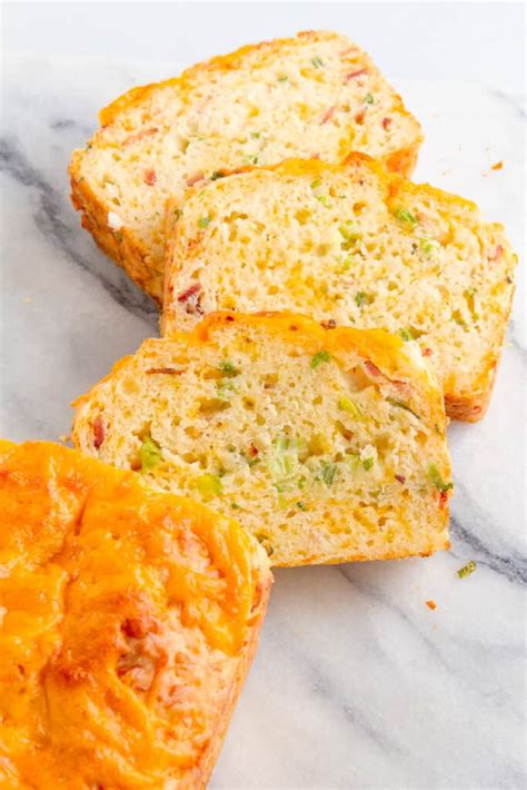 bacon-cheese-bread-quick-bread-on-my-kids-plate image