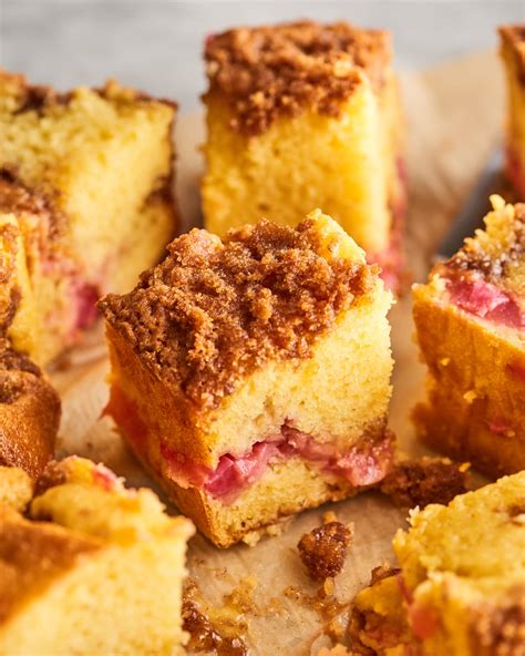 easy-rhubarb-coffee-cake-recipe-kitchn image