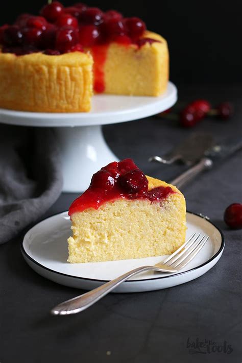 lemon-ricotta-polenta-cake-with-cherries-bake-to-the image