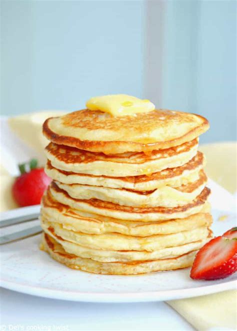easy-fluffy-american-pancakes-dels-cooking-twist image