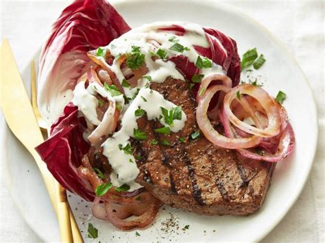 marinated-flank-steak-with-blue-cheese-sauce image