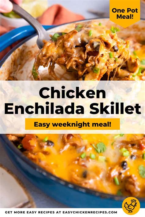 chicken-enchilada-skillet-easy-chicken image
