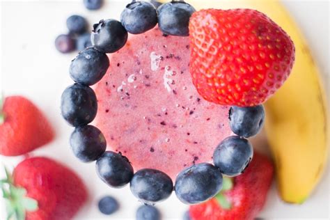 banana-strawberry-blueberry-smoothie-the-best-vegan image