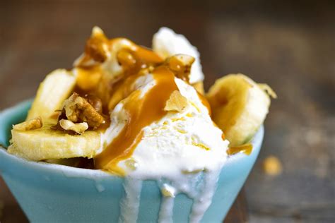 vegan-bananas-foster-ice-cream-with-easy-caramel image