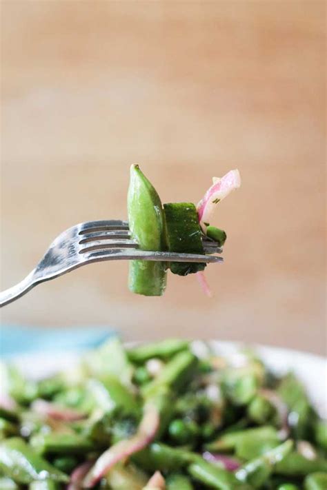 sugar-snap-pea-salad-gluten-free-oil-free-veggie image