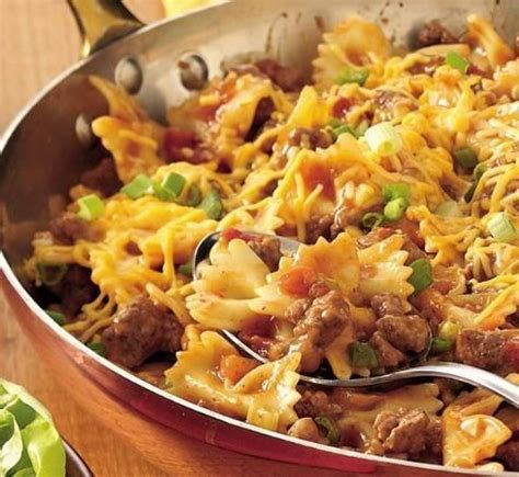 easy-cheesy-beef-and-bow-ties image