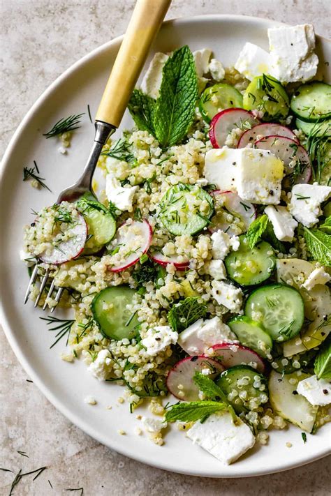 quinoa-cucumber-salad-with-feta-dill-mint-the image