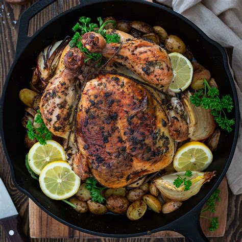 herb-and-lemon-roasted-chicken-olivias-cuisine image