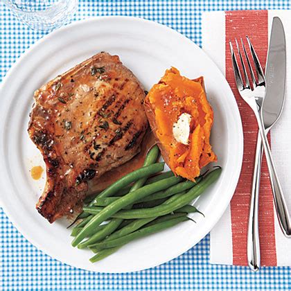 apricot-glazed-grilled-pork-chops-recipe-myrecipes image