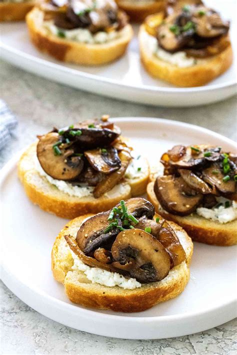 mushroom-crostini-recipe-simply image