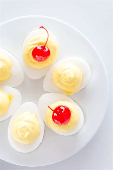 pina-colada-deviled-eggs-sweet-savory image