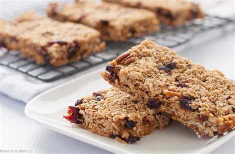 chewy-cranberry-pecan-oat-bars-flavour-and-savour image