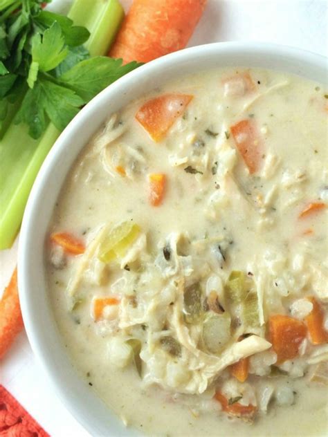slow-cooker-creamy-chicken-wild-rice-soup image