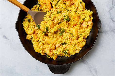 lemony-shrimp-with-white-beans-and-couscous-the image
