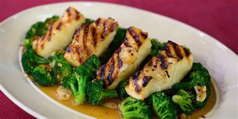 miso-roasted-sea-bass-with-ginger-garlic-broccoli image
