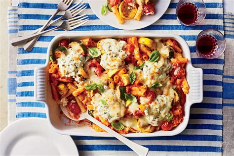 baked-ziti-with-summer-vegetables-recipe-southern-living image