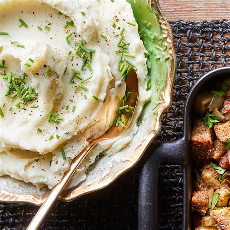 garlic-chive-mashed-potatoes-recipe-eatingwell image