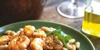 shrimp-with-cannellini-bean-salad-recipe-delish image