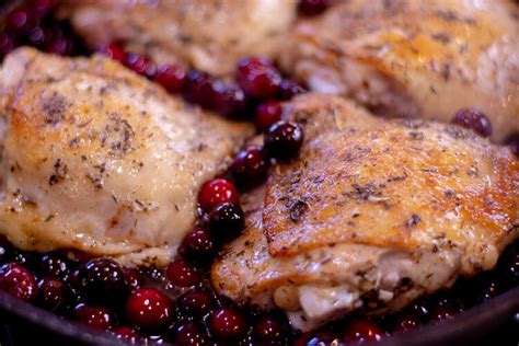 one-pan-cranberry-chicken-thighs-recipe-savor image