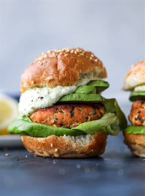 green-goddess-salmon-burgers-how-sweet-eats image