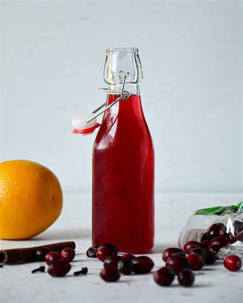 spiced-orange-cranberry-simple-syrup-elise-tries image