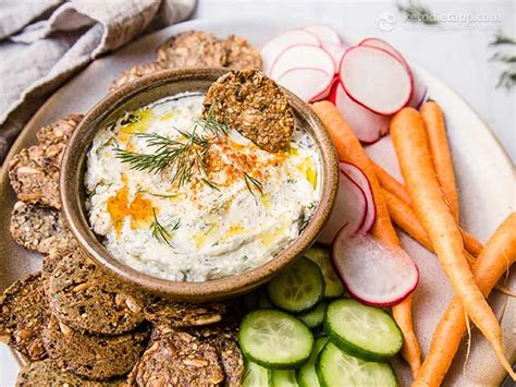 easy-herbed-goats-cheese-dip-ketodiet-blog image