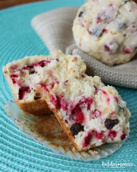 cranberry-chocolate-chip-muffins-hidden-ponies image