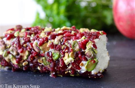 clean-eating-cranberry-pistachio-goats-cheese-log image