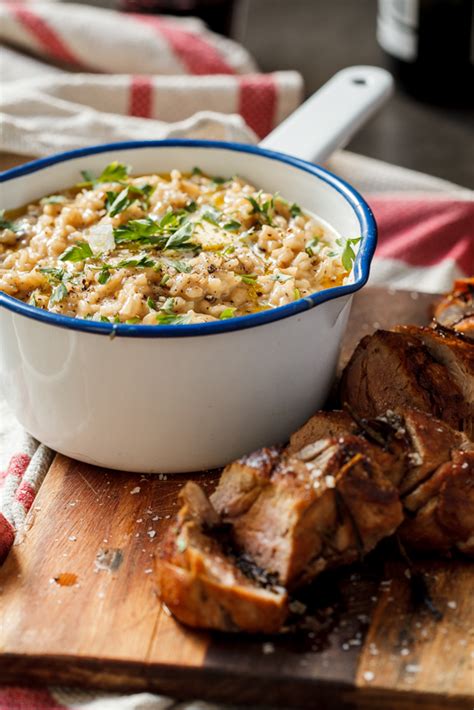 date-night-pork-fillet-with-mushroom-risotto-simply image