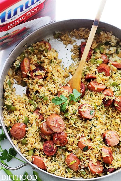 moms-one-skillet-sausage-and-rice-recipe-diethood image