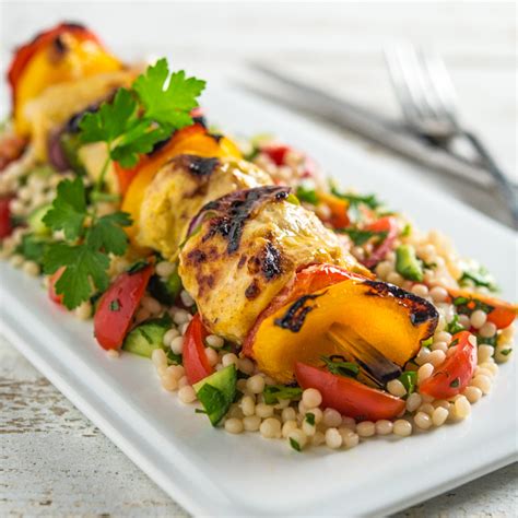 middle-eastern-chicken-kabobs-with-israeli-couscous image