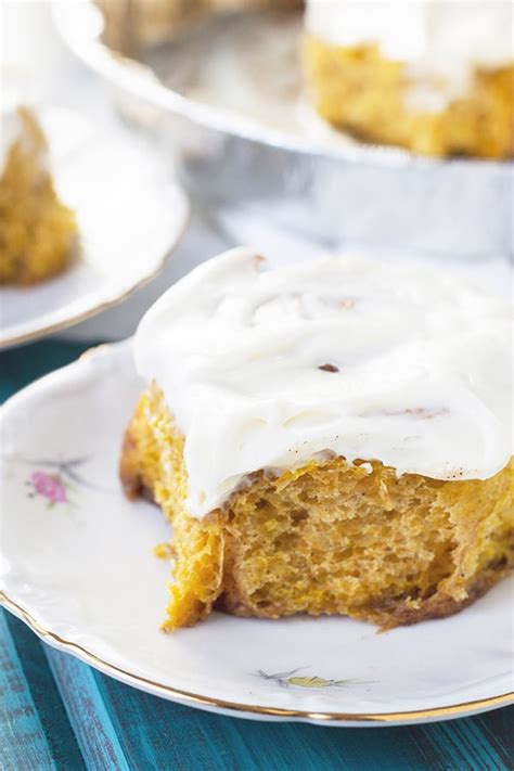 pumpkin-cinnamon-rolls-with-cream-cheese-frosting image