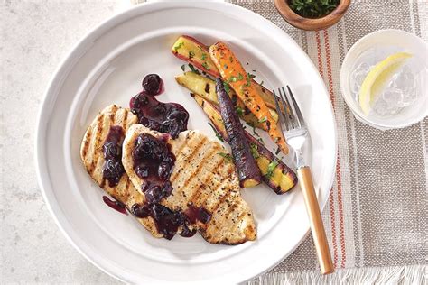 grilled-chicken-with-blueberry-sauce-canadian-living image