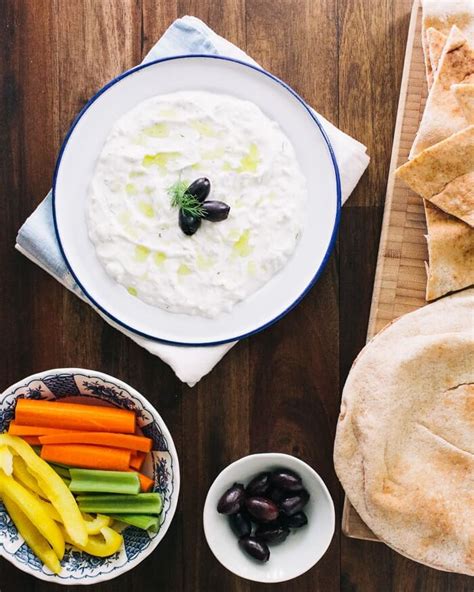 authentic-tzatziki-recipe-greek-yogurt-cucumber-dip image