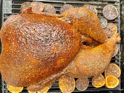 citrus-smoked-turkey-recipe-turkey-smoke image
