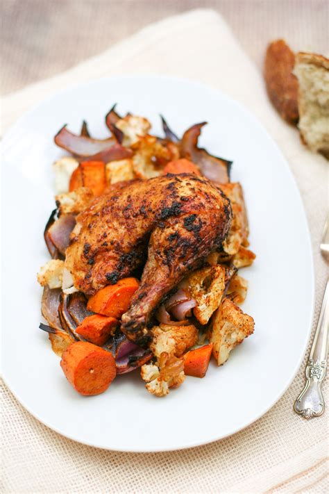 moroccan-roasted-chicken-and-vegetables-happily image