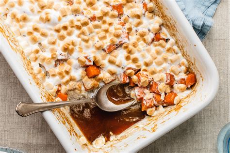 candied-yams-with-marshmallows-recipe-the-spruce image