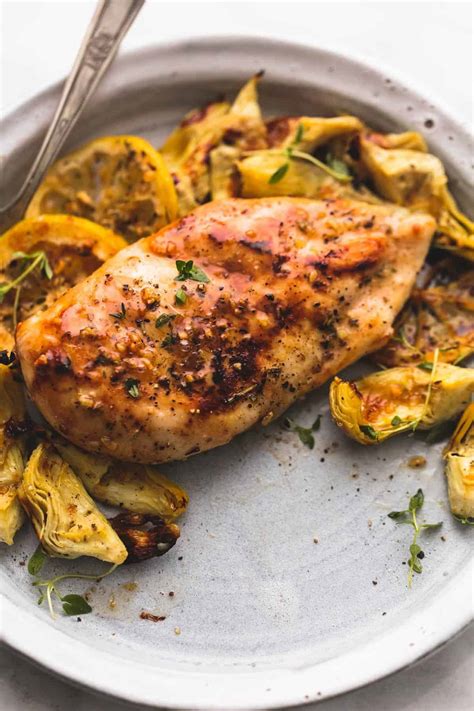 one-pan-baked-lemon-chicken-and-artichokes image