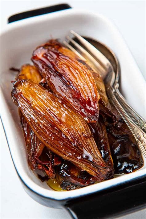 roasted-shallots-a-tangy-side-dish-recipe-greedy-gourmet image