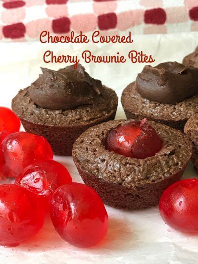 chocolate-covered-cherry-brownie-bites-paradise-fruit image