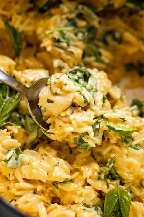 cheesy-chicken-orzo-diethood image