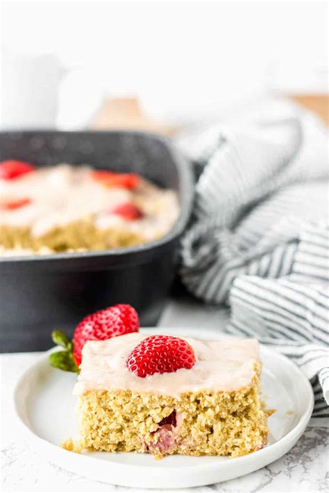 strawberry-breakfast-cake-healthier-steps image