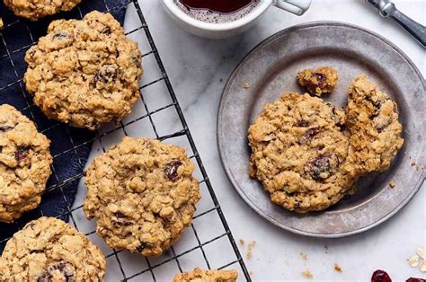 tender-cranberry-raisin-oatmeal-cookies-recipe-king image
