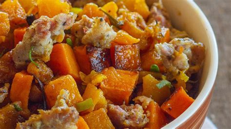 roasted-butternut-squash-and-sausage-recipe-emily image