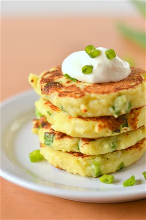 potato-pancakes-with-leftover-mashed-potatoes-easy image