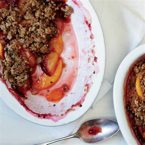 peaches-and-plums-with-sesame-crumble-recipe-grace image